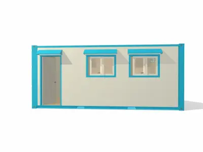 Modular office 3D model