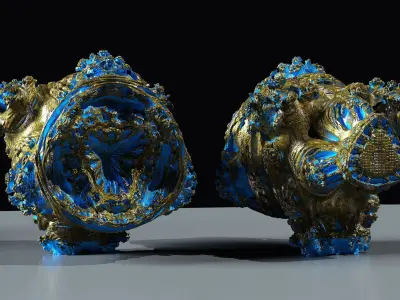 Fractal Dr Strange Influenced  Sci-Fi  Kitbash 3D Assets  3D model