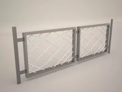 Free Architectural Fence 02 Free 3D model