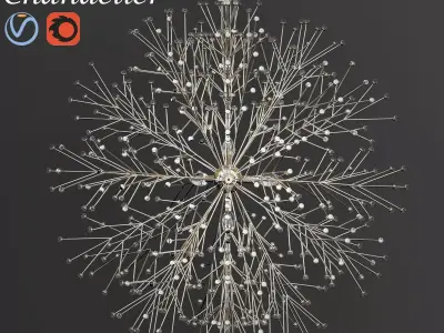 Dunkirk Chandelier by Hudson Valley Lighting 3D model