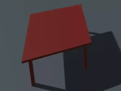 Table Free 3D model 6