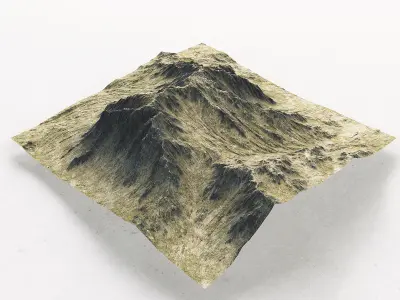 Landscape mountains 3D model