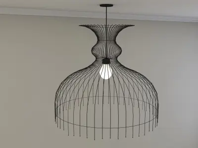 Low Poly Ceiling Light 3D model