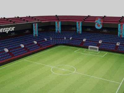 Trabzonspor Football Stadium Low-poly 3D model