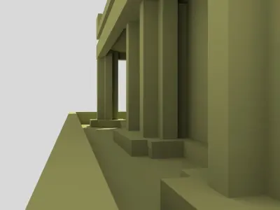 Greece temple Free 3D model