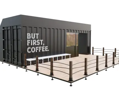 Container Outdoor Cafe 3D model
