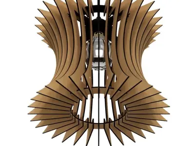 CEILING LIGHT LAMP 3D PRINT AND LASER CUT FILES MODEL 10 3D print model