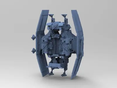 Sci-Fi Shuttle launcher 3 3D model