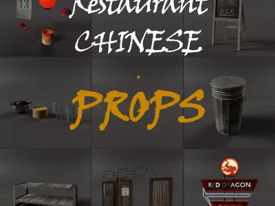 Restaurant Chinese Props 3D model