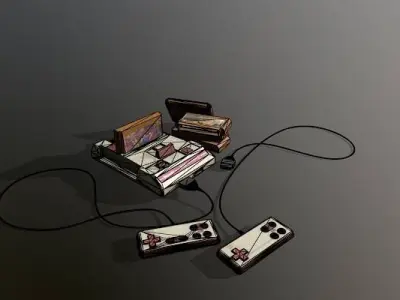 Little Overlord Game Console Free low-poly 3D model