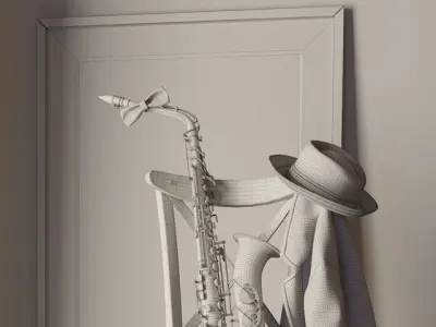 Saxophone 3D model