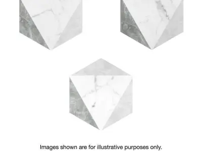 Coro Karra Porcelain Field Tile White Grey Free 3D model