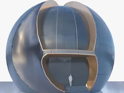 Future Sphere building 3D model