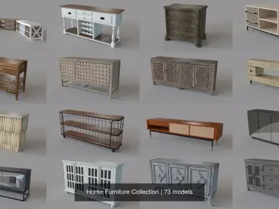 Home Furniture Collection 3D Model Pack