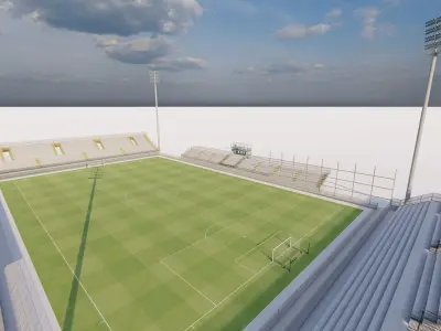 Football Stadium-American football 3D model