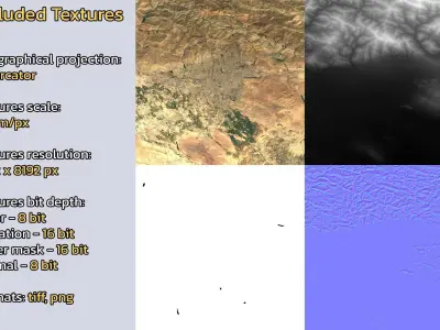 Tehran Iran City Landscape 3D Model 3D model