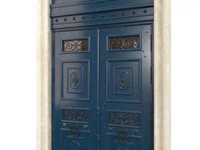 Entrance classic door 60 3D model