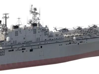 US navy  Amphibious Assault Ship 3D model