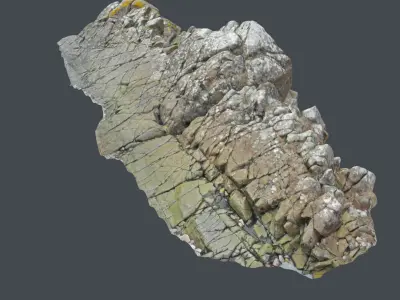 3d scanned rock cliff T 3D model