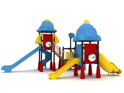 High Detail Space Kids Playground 01 3D model
