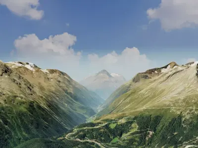 Mountains Landscape - New Zealand 3D model