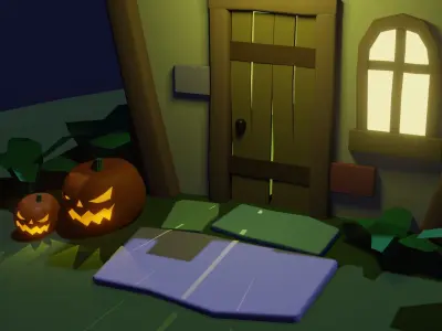 Stylized Cottage 3D model