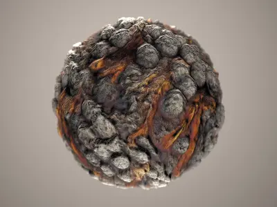 10 Materials Lava Seamless PBR Volume 1 Texture