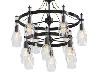 Loft chandelier 3D model