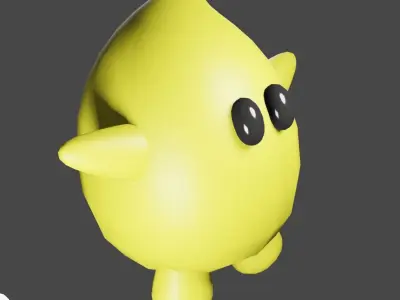 3D Star Low-poly 3D model