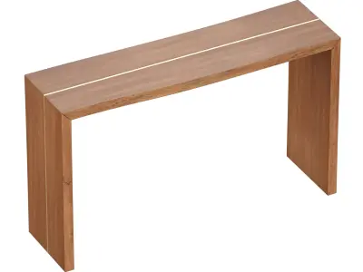 Montana 50x14 Live Edge Console Table Crate and Barrel 3D model