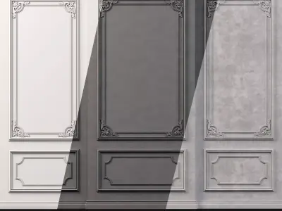 Wall Molding  Low-poly 3D model