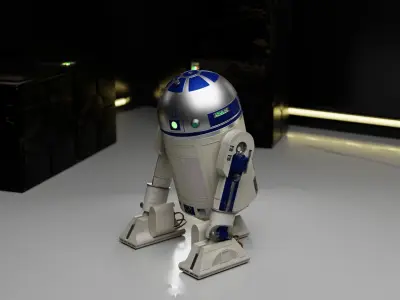 R2D2 Star Wars Droid 3D model