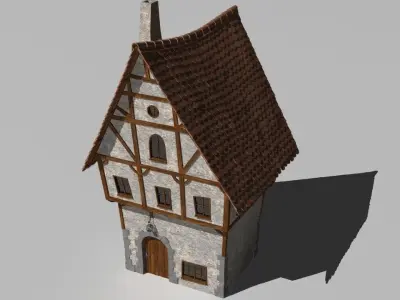 Cartoon house  3D model