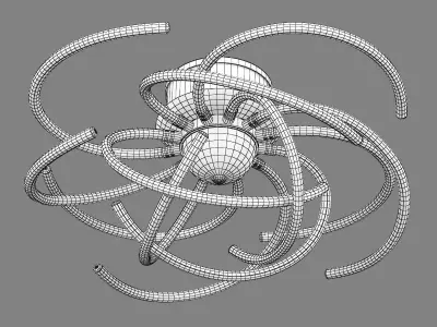 748094 Ciclone Lightstar Ceiling Lamp 3D model