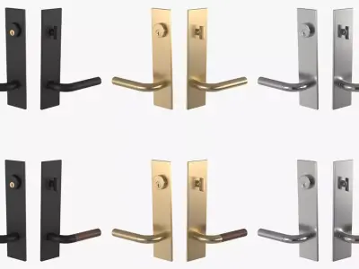 Tumalo Handle - Exterior Door Set 3D model