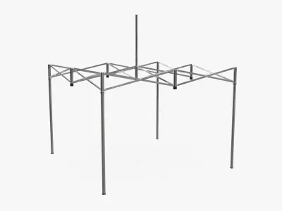 Display tent mockup 03 3D model