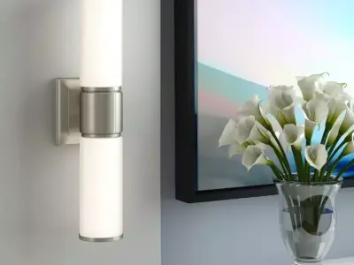 Baleria Steel Flush Mounted Sconce Free 3D model