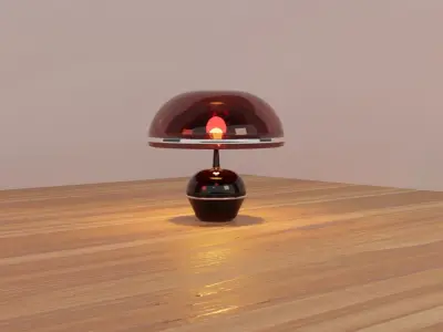 Retro Lamp Low-poly 3D model