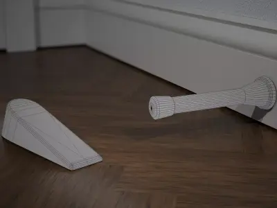 Door Stoppers Free low-poly 3D model