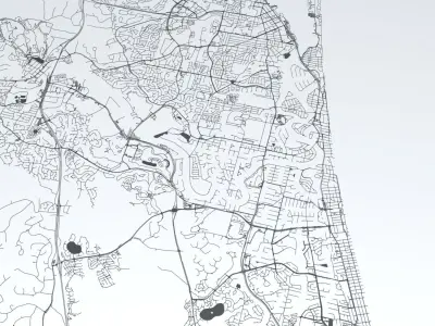 Gold Coast Road Network and Streets 3D model