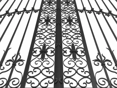 Exterior Mansion Gate 3D model