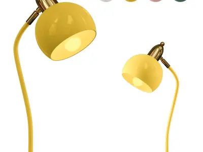 Color Optional Macaroon Style Desk Lamp Free 3D model