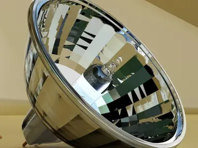 Halogen Bulb  Lamp High detail 3D model