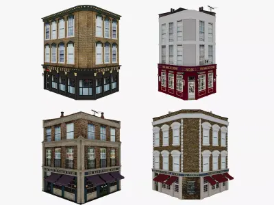 London houses 3 3D model