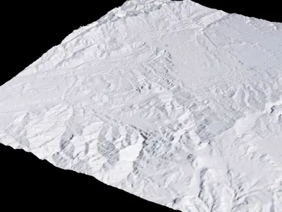 Timbio Colombia City Landscape 3D Model 3D model