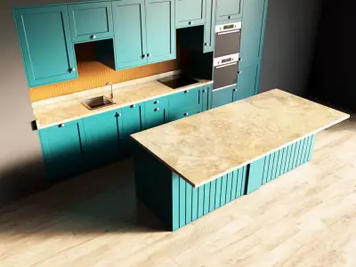 100-Kitchen4 matte 9 3D model