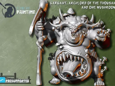 Lord Gargant archlord of the thousand and one mushrooms 3D model