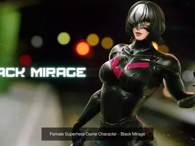 SUPERHERO GAME CHARACTERS - BUNDLE EDITION 3D Model Pack