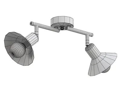 Vitaluce8 ceiling light with two lights 3D model