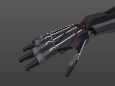 Robot Low Poly Arm Low-poly 3D model